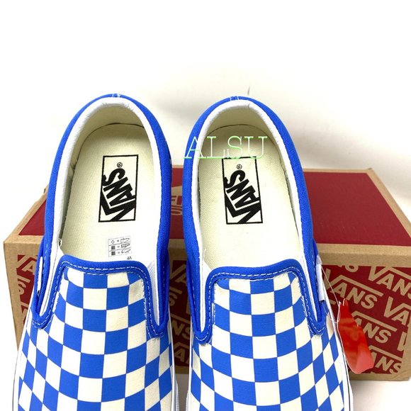 VANS Classic Slip-On Low Canvas Nebulas Blue Women Size VN0A4BV31GB - Picture 4 of 10